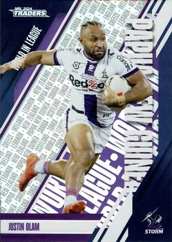 2024 NRL Traders Titanium - World In League Parallel #WLP24 Justin Olam Front